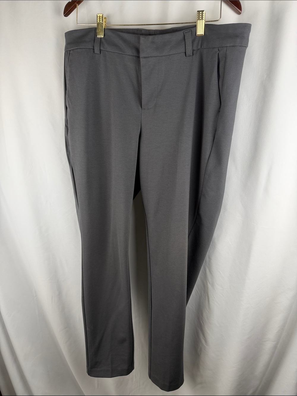 Liverpool Los Angeles Black Knit Pants with Hidden Closure